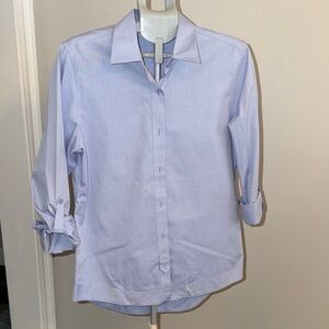 Foxcroft Women's Sky Blue Button-Down Shirt